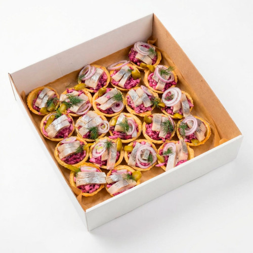 Тарталетки с сельдью