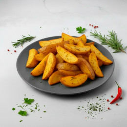 Запечённые картофельные дольки