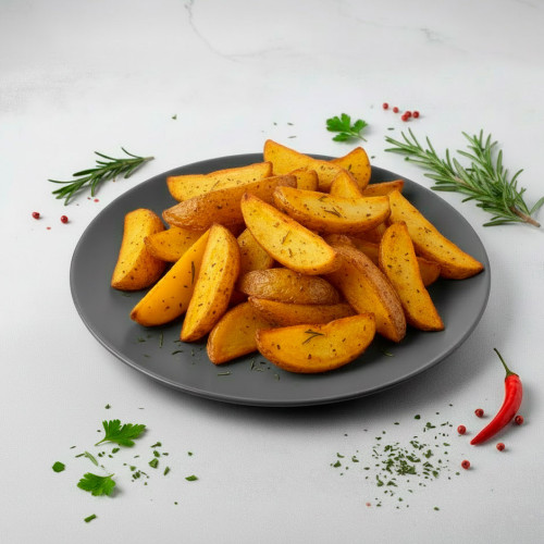 Запечённые картофельные дольки